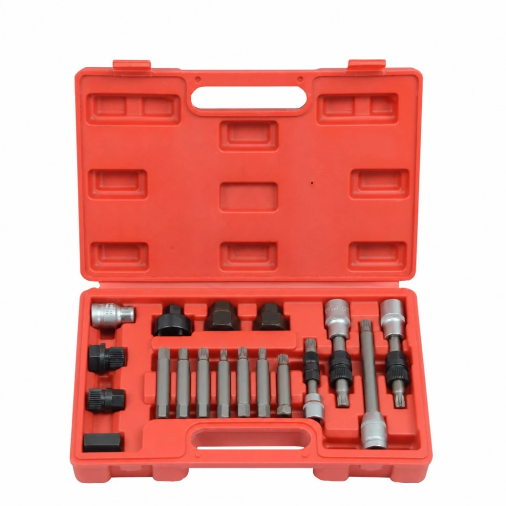 Kit 18 peças desmontagem polias livres de alternador (OAP / OAD)