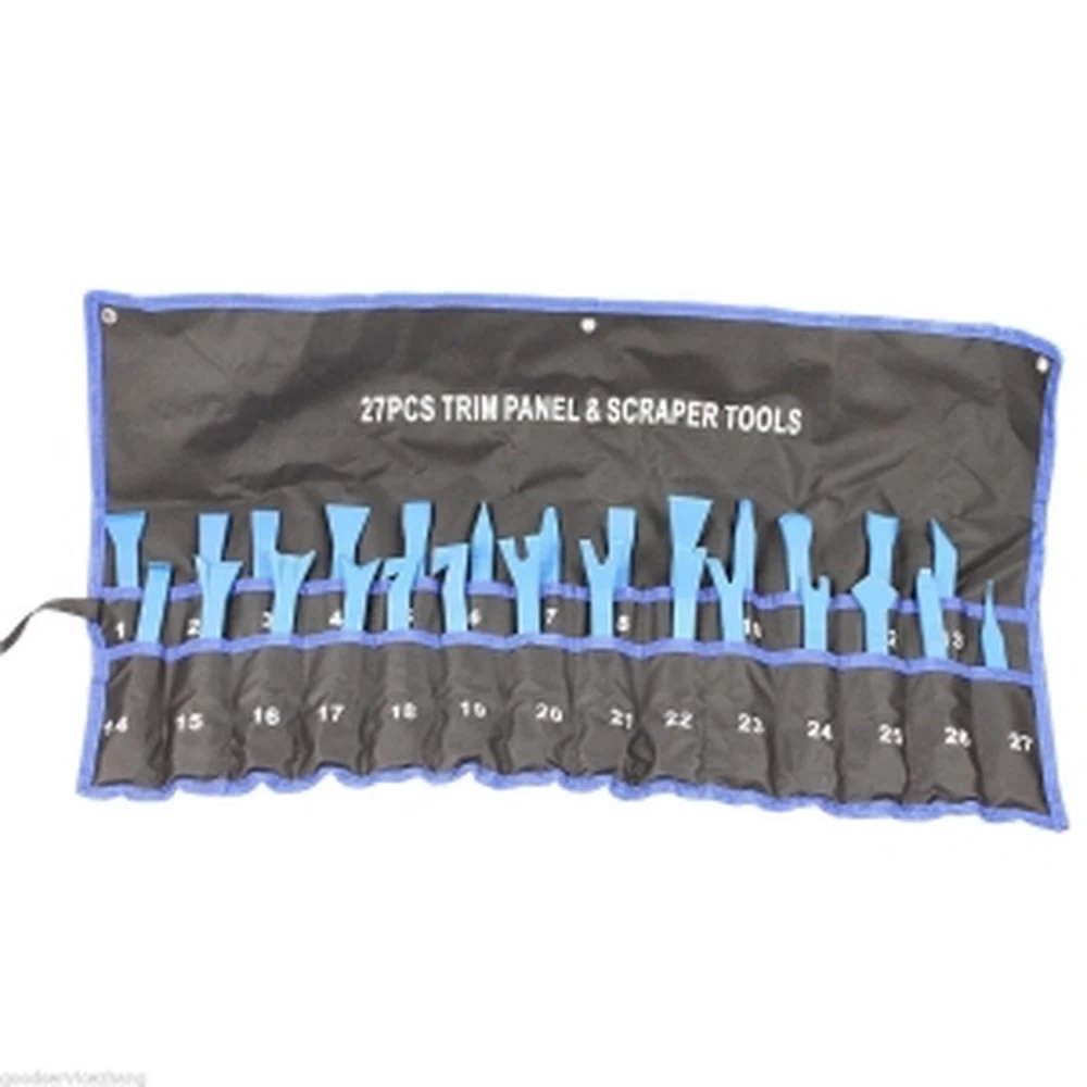 Kit 27 Peças Ferramentas para Remover Painéis de Portas, Frisos e Tampões TSX TOOL