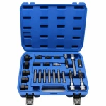 Kit Extrator Polias Alternador 24 Peças Profissional Roda Livre OAD Universal