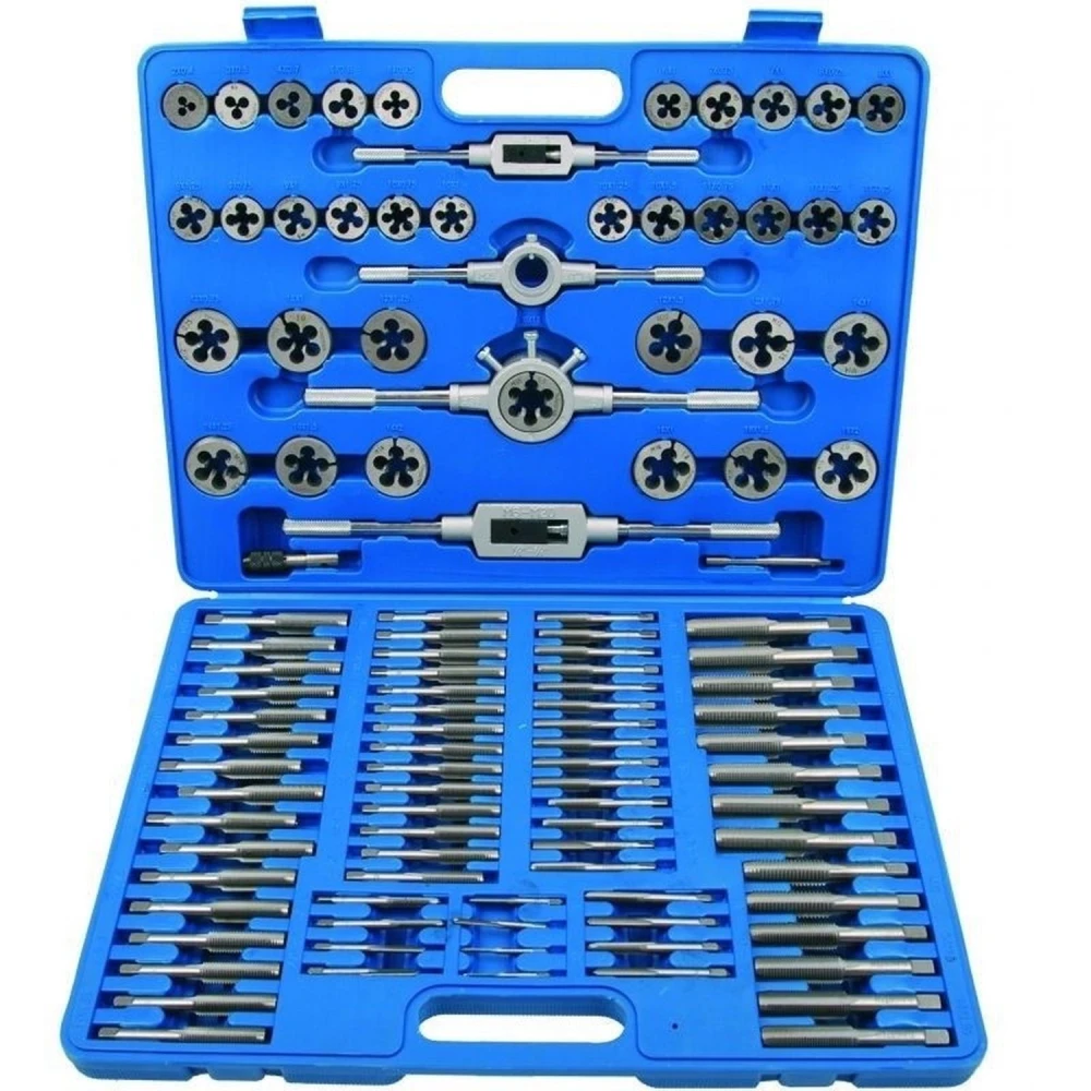Kit de machos e tarraxas métricas 110 peças TSX TOOL - Jogo profissional