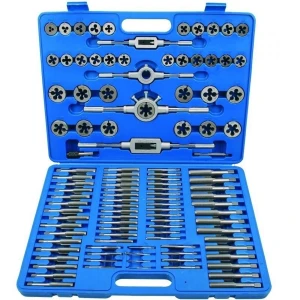 Kit de machos e tarraxas métricas 110 peças TSX TOOL - Jogo profissional