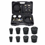 Kit Testador de Fugas de Turbocompressor 9 Peças com Manómetro Teste Pressão Turbo