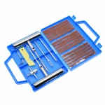Kit Reparação Furos Pneus 23 Peças Carro Moto Mechas Punção