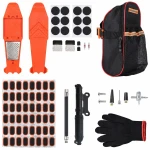 Kit Reparação Furos Pneus Moto Bicicleta 81 Peças Mechas Punção Tubeless