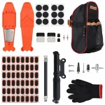 Kit Reparação Furos Pneus Moto Bicicleta 81 Peças Mechas Punção Tubeless