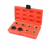 Kit reparador de roscas de semi-eixo e cubo de roda 9 peças