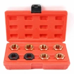 Kit reparador de roscas de semi-eixo e cubo de roda 9 peças