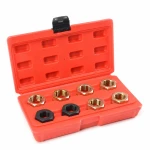 Kit reparador de roscas de semi-eixo e cubo de roda 9 peças
