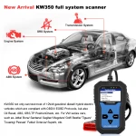 Konnwei KW350 scanner de diagnóstico do sistema completo para VW Audi Seat Skoda