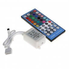 Controlador Tira de LED RGBW 12V-24V, Dimmer com Controle Remoto IR 40 Botões LED LIGHTS  4.50 euro - satkit