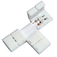 Conectores De Clipe Do Diodo Emissor De Luz De T-Shape 10mm 2pin 5050/5630 Rgb Para Tiras Do Diodo Emissor De Luz