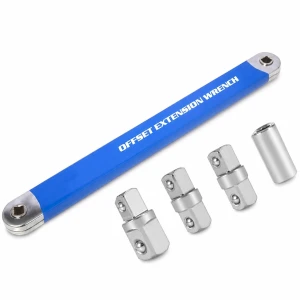 Chave Estrela Articulada Extra-Longa 390mm Boca Dupla Profissional Aço Cr-V