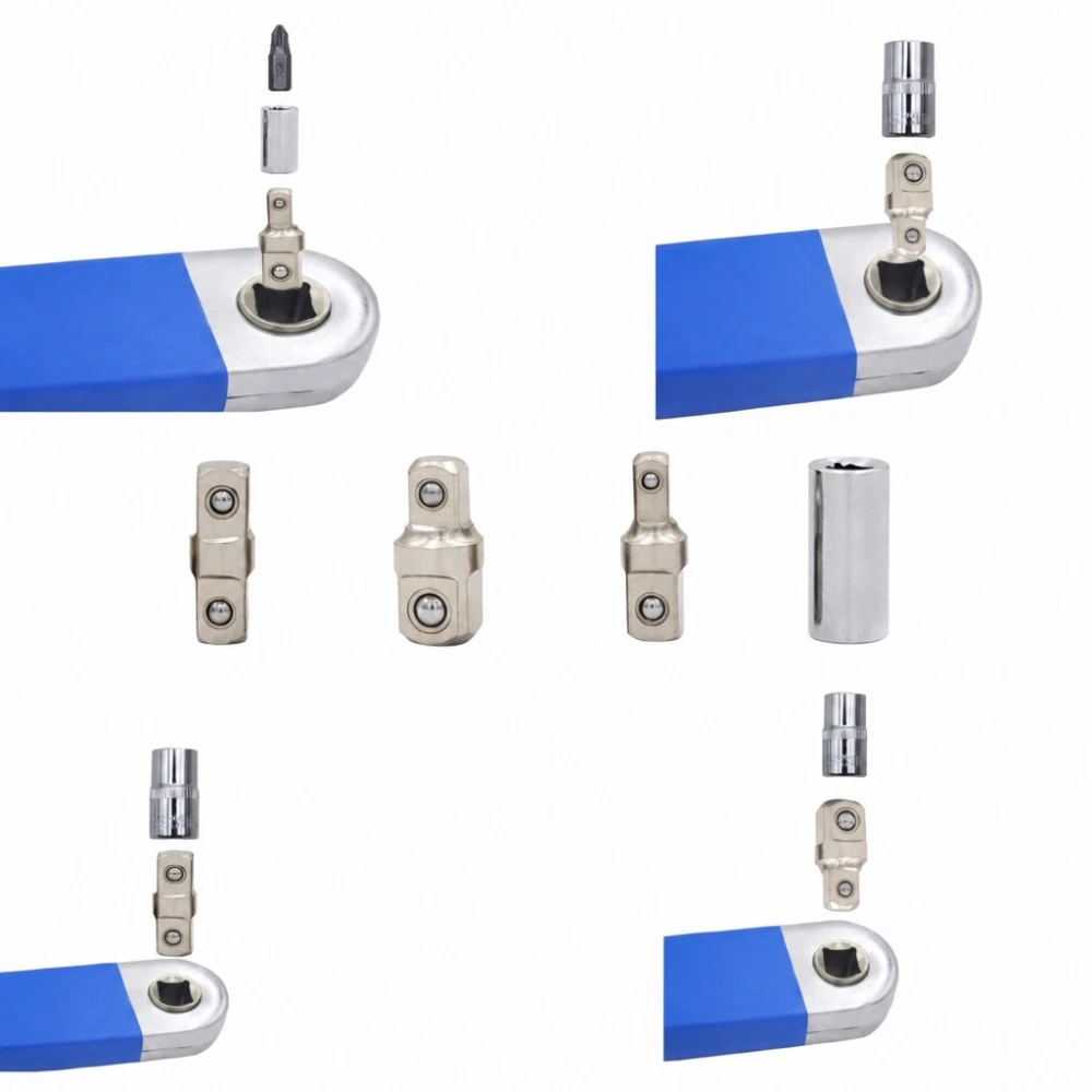 Chave Estrela Articulada Extra-Longa 390mm Boca Dupla Profissional Aço Cr-V