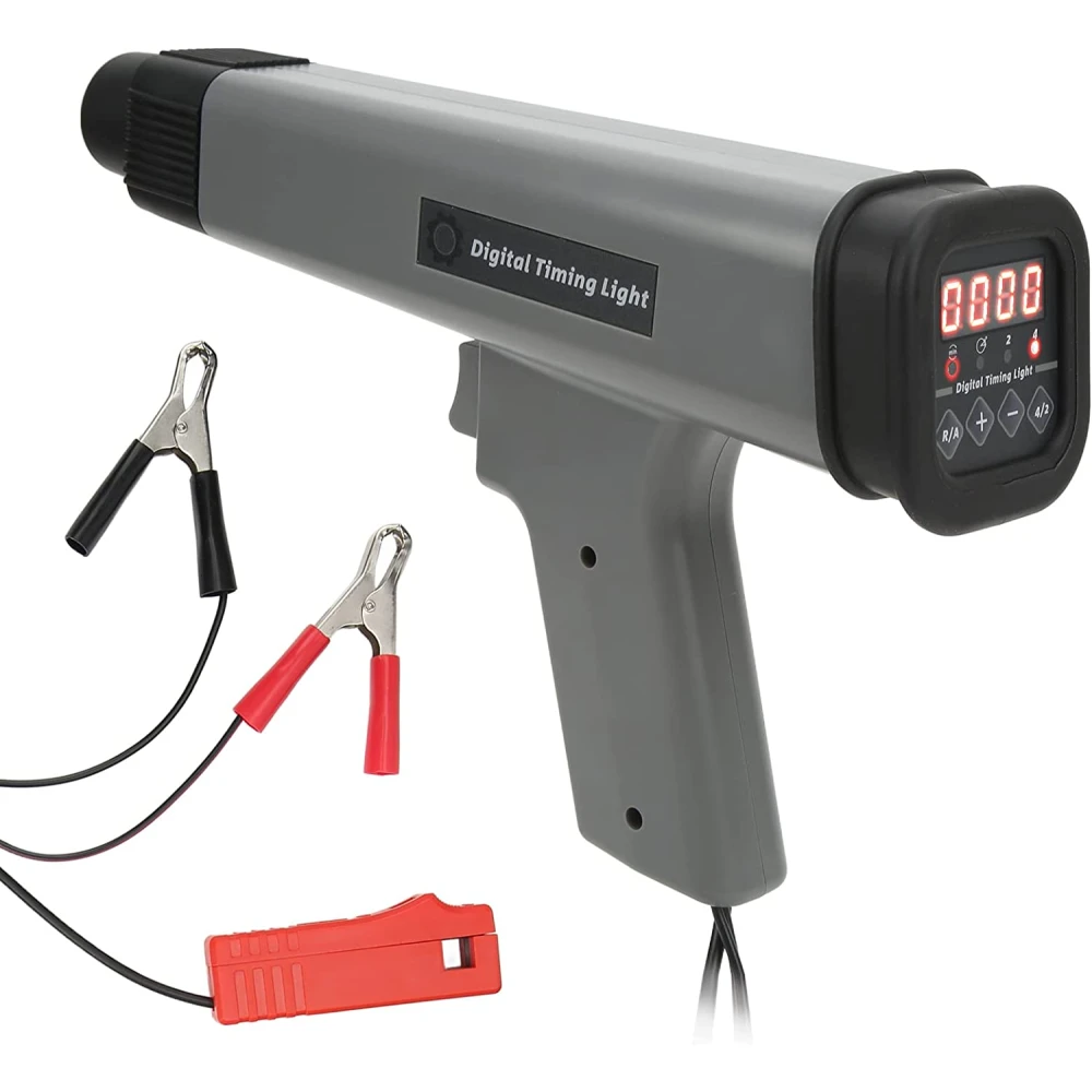 Luz de sincronização indutiva digital para carros e motos 12V com pinças