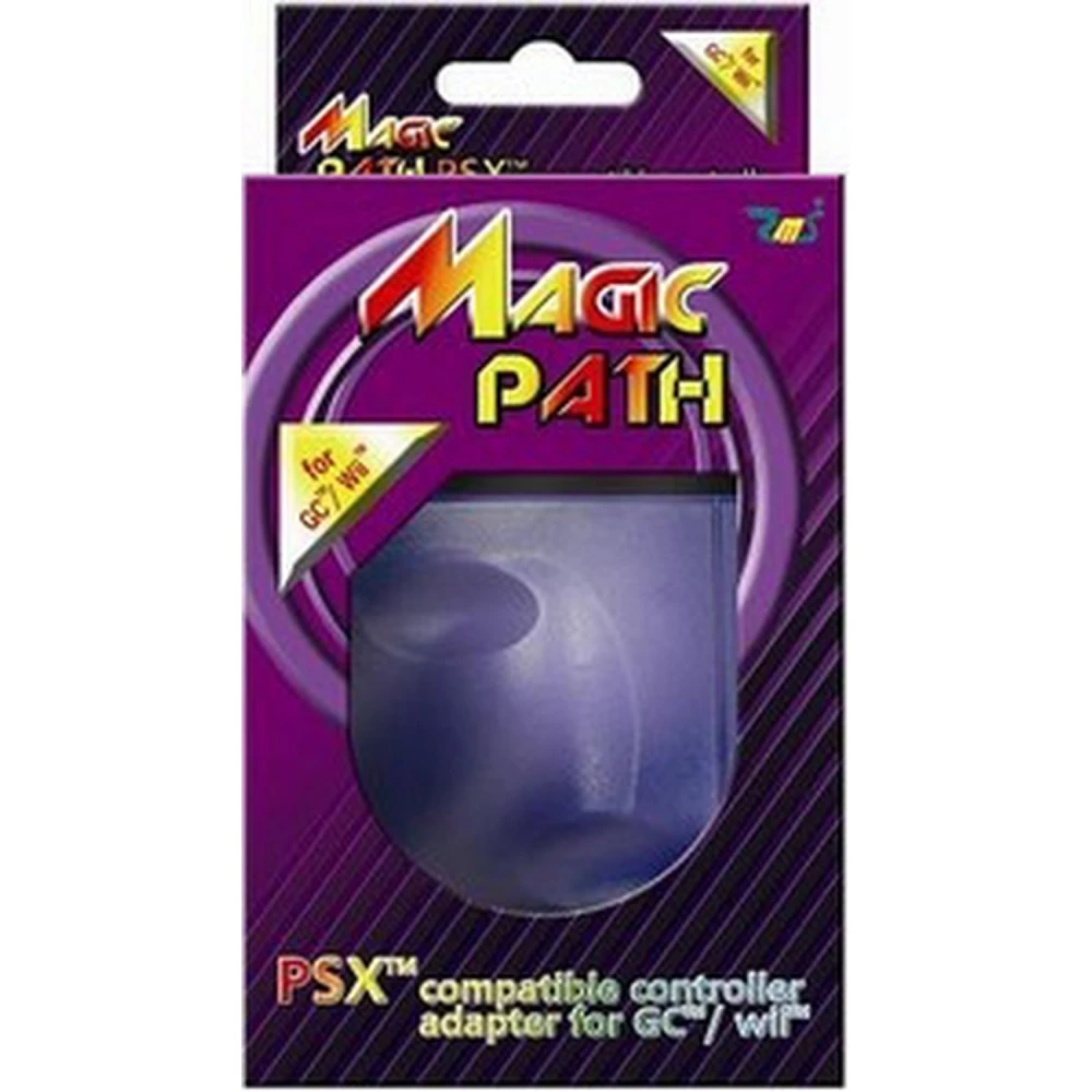 Magic Path adaptador comando PS2 para Wii e GameCube com auto fire e vibração