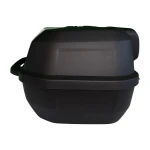 Top case moto 47L - Baú universal desmontável com fechadura e encosto