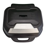 Top case moto 47L - Baú universal desmontável com fechadura e encosto