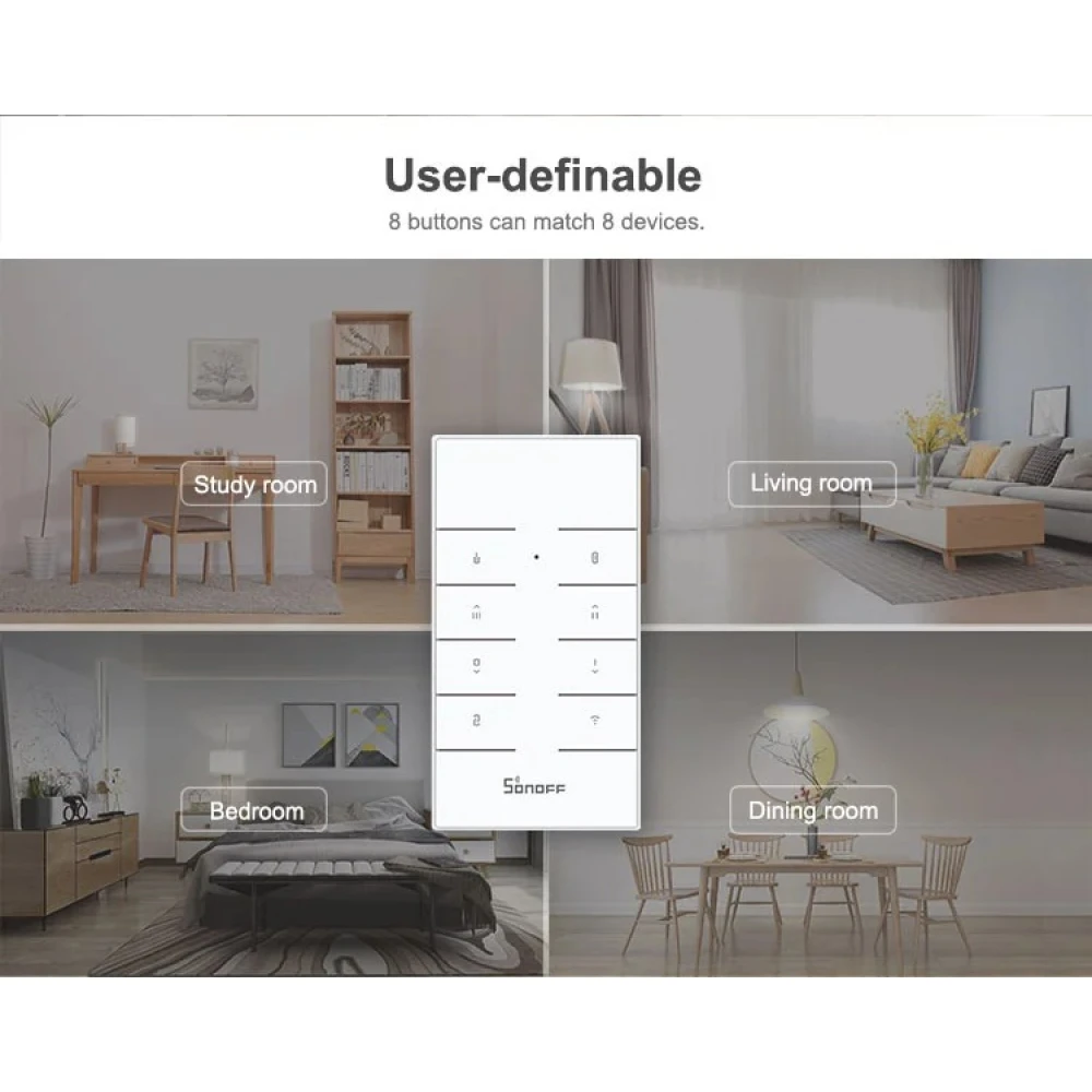 Comando à distância SONOFF RM433R2 para controlo 433MHz