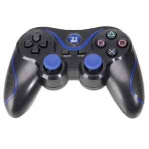 Comando compatível DualShock 3 PS3 Bluetooth preto azul Sixaxis