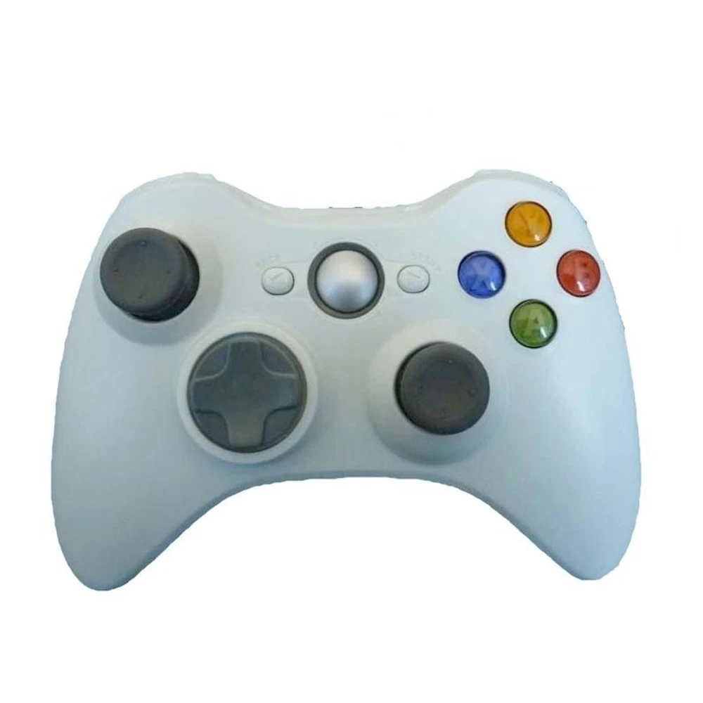 Comando sem fios Xbox 360 compatível branco sem blister - Satkit