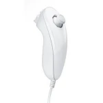 Nunchuck Wii Compatível Branco para Controlo Preciso e Cómodo