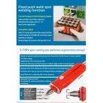 Máquina de soldadura por pontos Sunkko 709AD+ 220V com soldador para bateria de lítio 18650