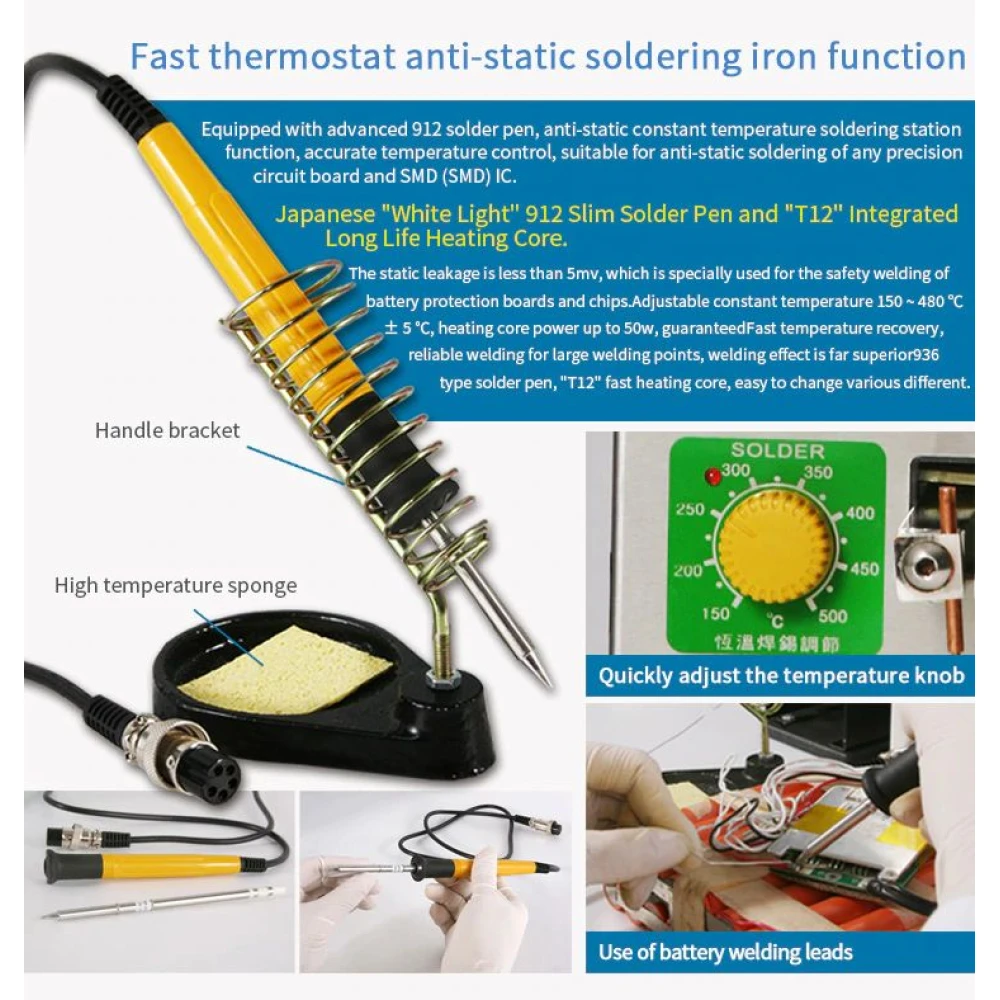 Máquina de soldadura por pontos Sunkko 709AD+ 220V com soldador para bateria de lítio 18650