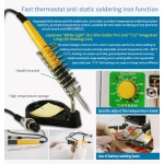 Máquina de soldadura por pontos Sunkko 709AD+ 220V com soldador para bateria de lítio 18650