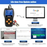 Medidor de baterias Konnwei KW600 12V para carro e moto