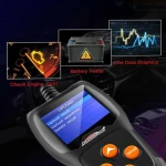 Medidor de baterias Konnwei KW600 12V para carro e moto