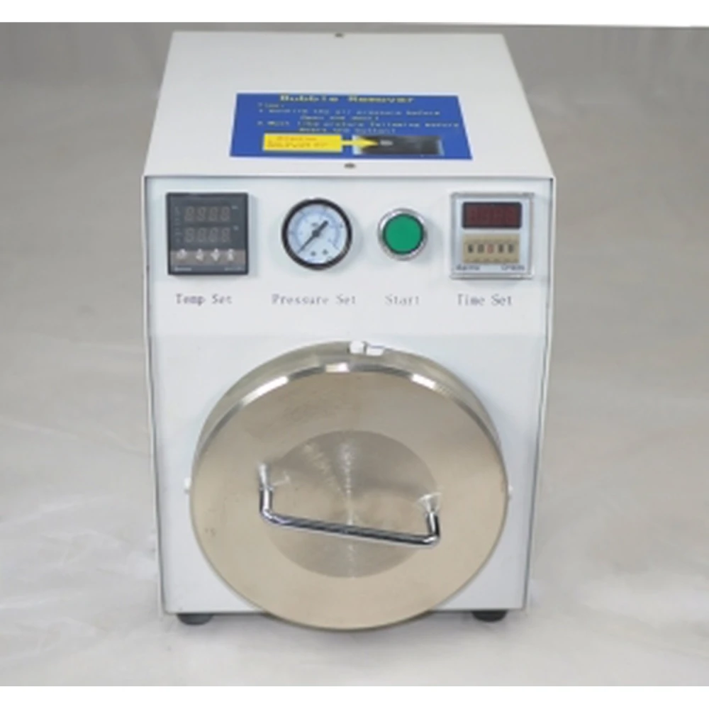 Mini autoclave de alta pressão para eliminar bolhas em ecrãs LCD reparados
