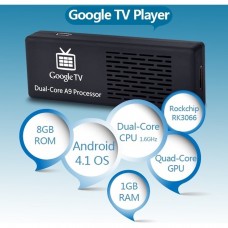 Mini Pc Mk808 Dual-Core Android 4.1.1 Google Tv Player W / 1gb Ram / Rom 8gb / Wifi / Tf / Hdmi