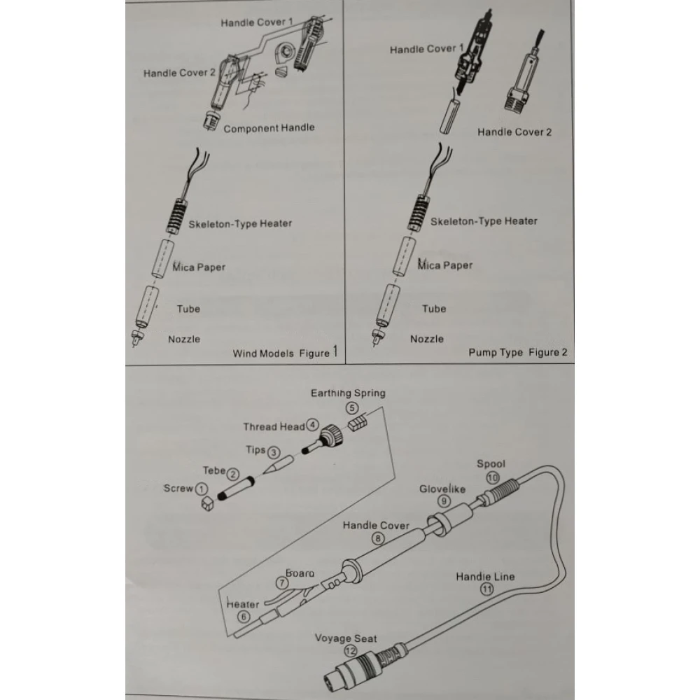 Estação de soldadura Mlink H7 3 em 1 com ar quente e fonte DC