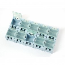 10 caixinhas componentes SMD modular com tampa Component boxes  2.50 euro - satkit