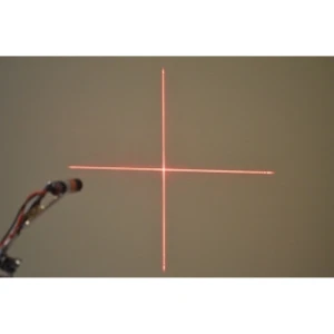 Módulo laser vermelho em cruz 5mW 3V-5V para medição eletrónica