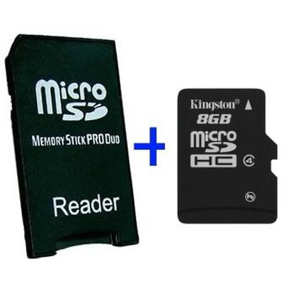 Adaptador MS Pro Duo MicroSD 8GB para PSP
