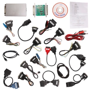 New Full Version Carprog V10.05 com 21 adaptadores completos para carros