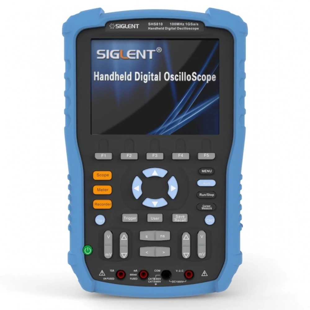 Osciloscópio portátil digital Siglent SHS810 100MHz com ecrã de 5.7 polegadas