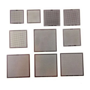 Pack 10 Stencils Universais BGA Reballing Calor Direto de 0,3 a 0,76 mm