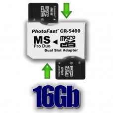 Pack Adaptador 2xMicroSDHC a MS Pro Duo 32GB (MEMÓRIA PSP OU CÂMERA) MEMORY STICK AND HD PSP 3000  21.00 euro - satkit