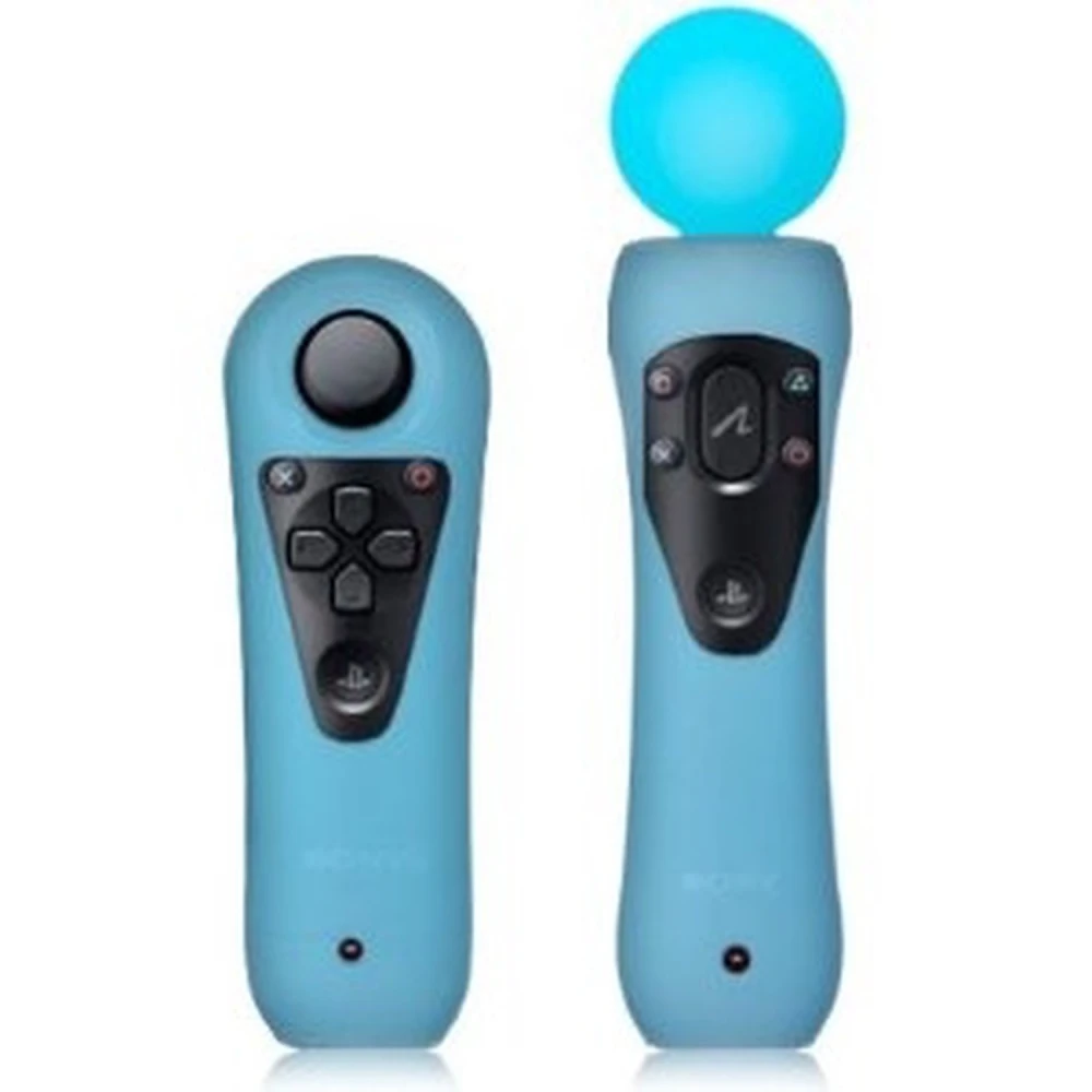 Pack de 2 Capas de Silicone para Comandos Playstation Move PS3 em Várias Cores
