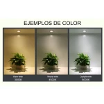 Vista frontal del Panel LED Slim 120x60cm 88W con marco plata y luz blanco neutro