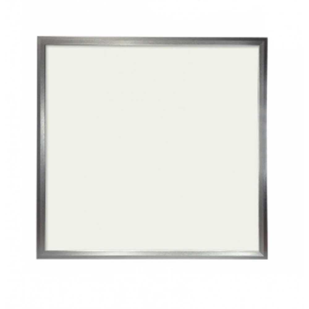 Painel LED Slim 60x60cm 48W Branco Quente 3000K com Moldura Prata