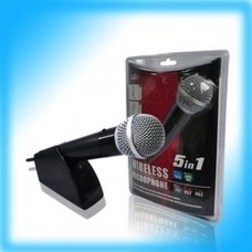 Colar 5 Em 1 Microfone Sem Fio Para Ps2/Ps3/Xbox 360 /WII/PC