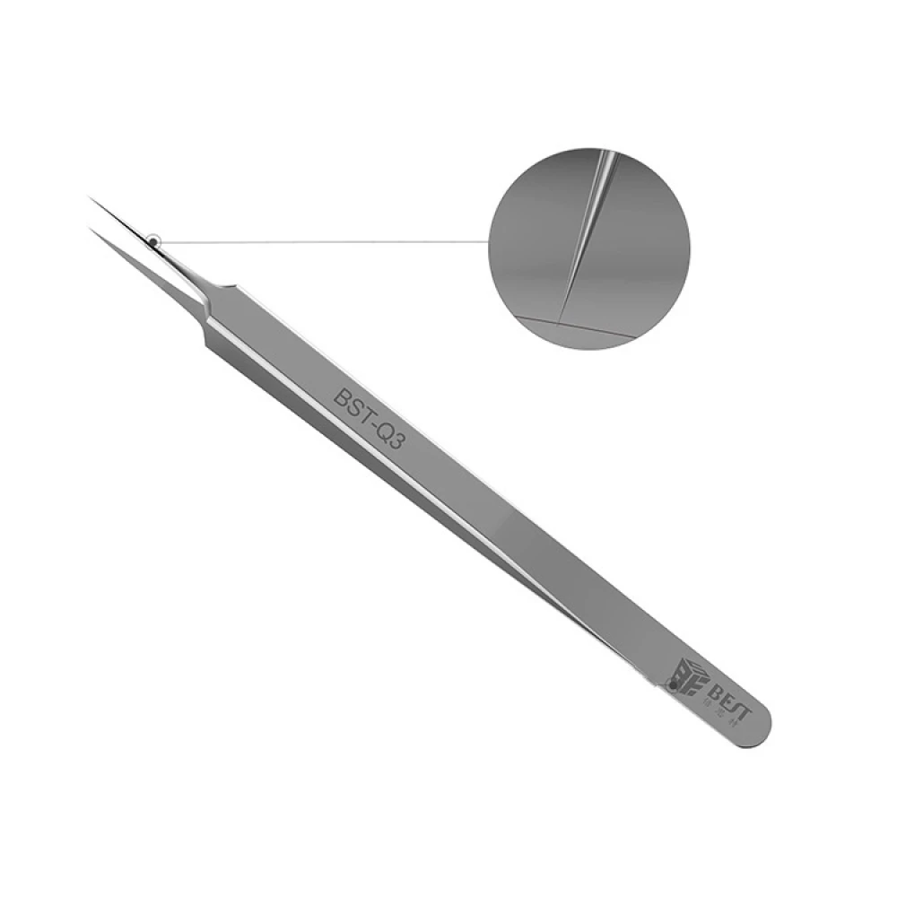 Pinças extrafinas para eletrónica Best Q3 retas para retirar componentes eletrónicos