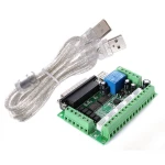 Placa controladora CNC 5 eixos Mach3 USB com adaptador para motor de passo