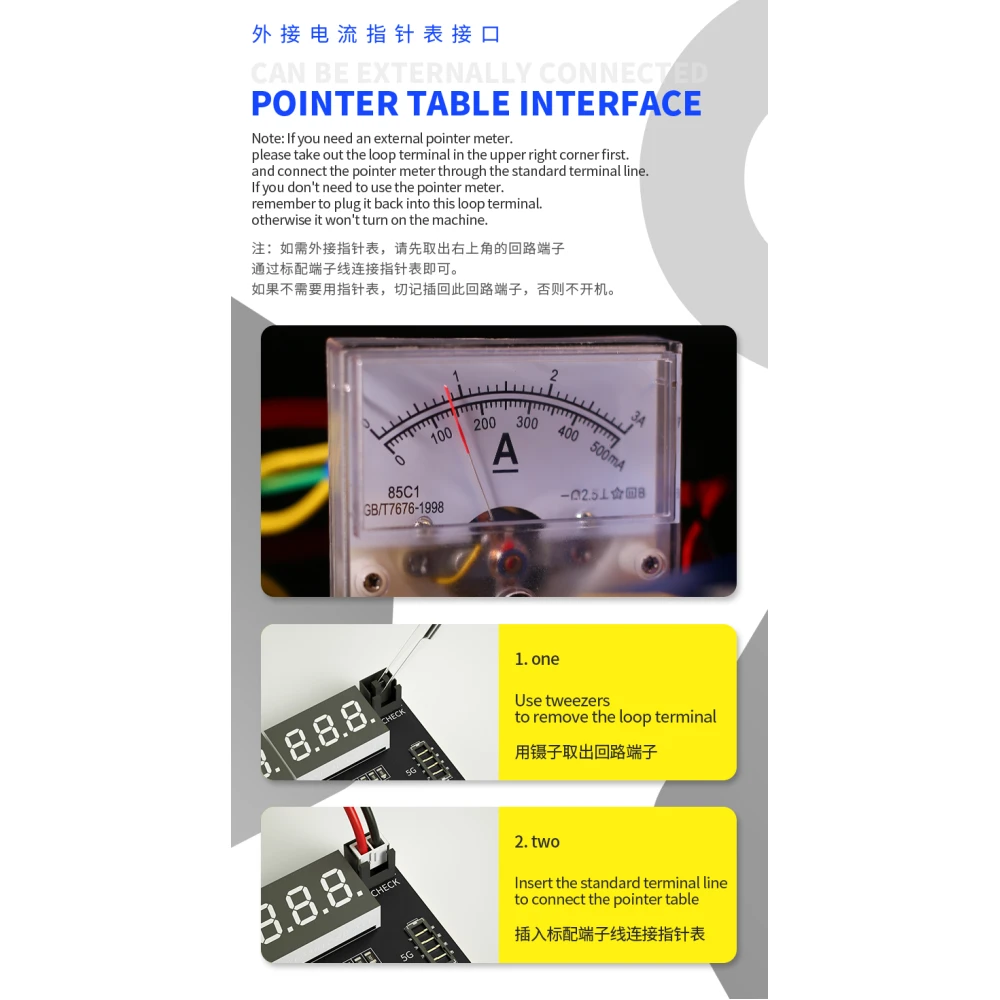 Placa de ativação de bateria Mechanic BA27 para iPhone e Android