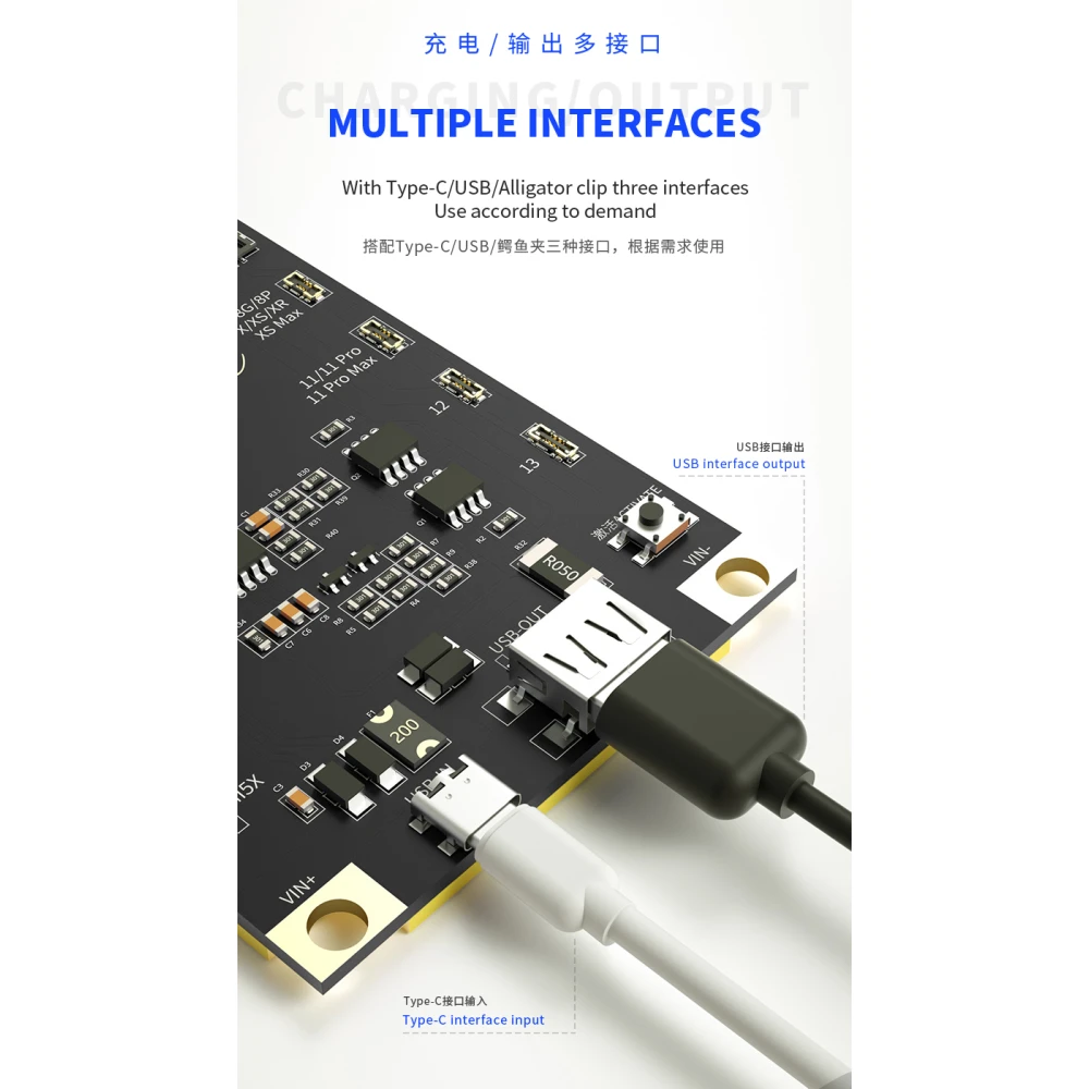 Placa de ativação de bateria Mechanic BA27 para iPhone e Android