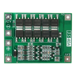 Placa de proteção PCB 3S 40A para bateria de lítio