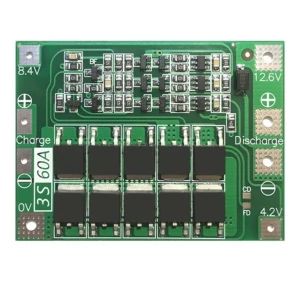 Placa de proteção PCB 3S 60A para bateria de lítio versão melhorada